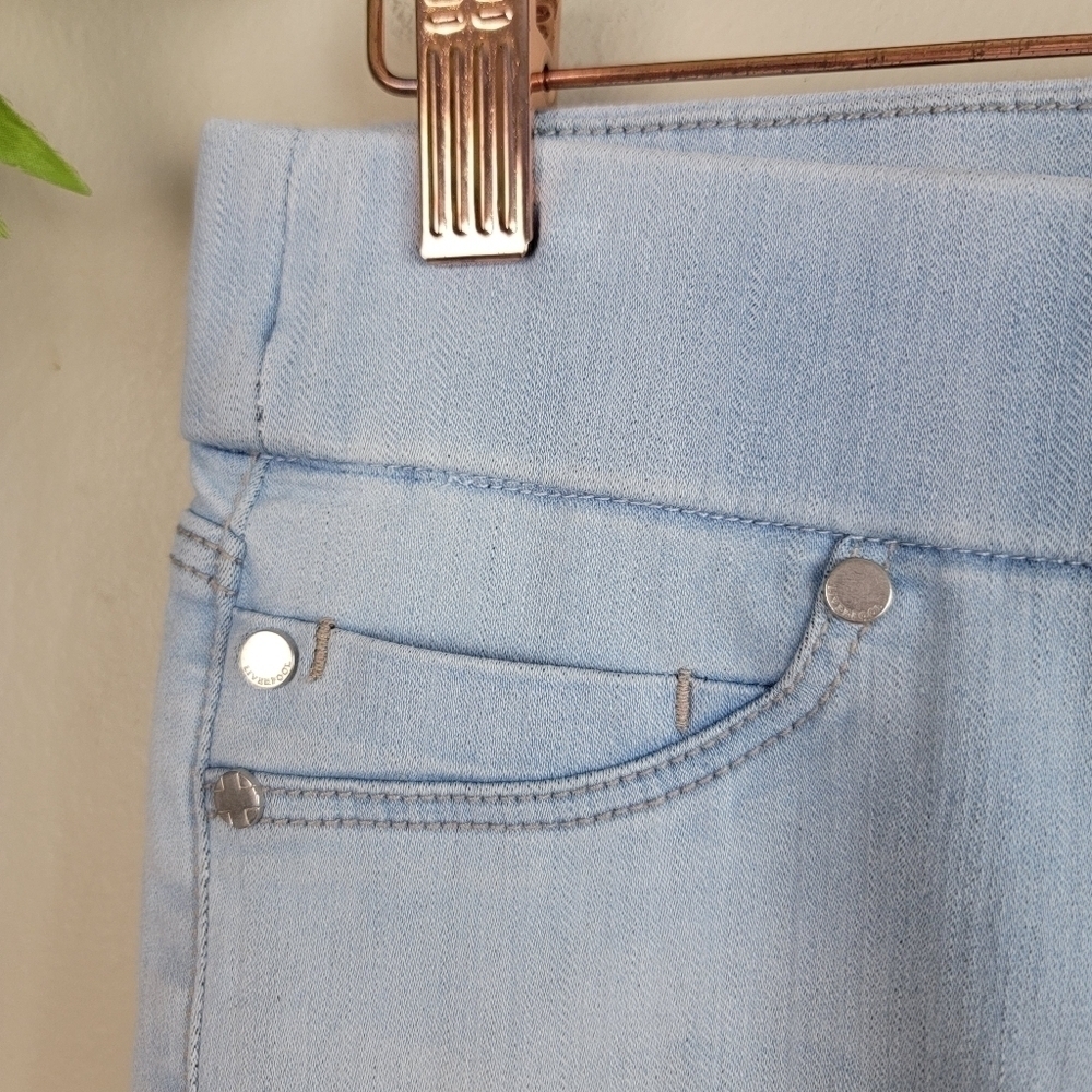 Liverpool 8 Sienna Ankle Legging Light Blue Wash Mid Rise Pull On Skinny Jeans - Picture 2 of 13